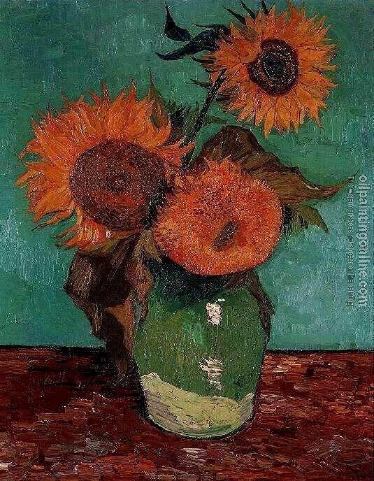 Gogh, Vincent van - Three Sunflowers in a Vase